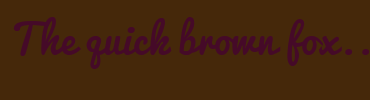 Image with Font Color 450A28 and Background Color 45280A